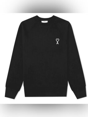 AMI Alexandre Matiussi Embroidered Heart Crewneck Sweatshirt